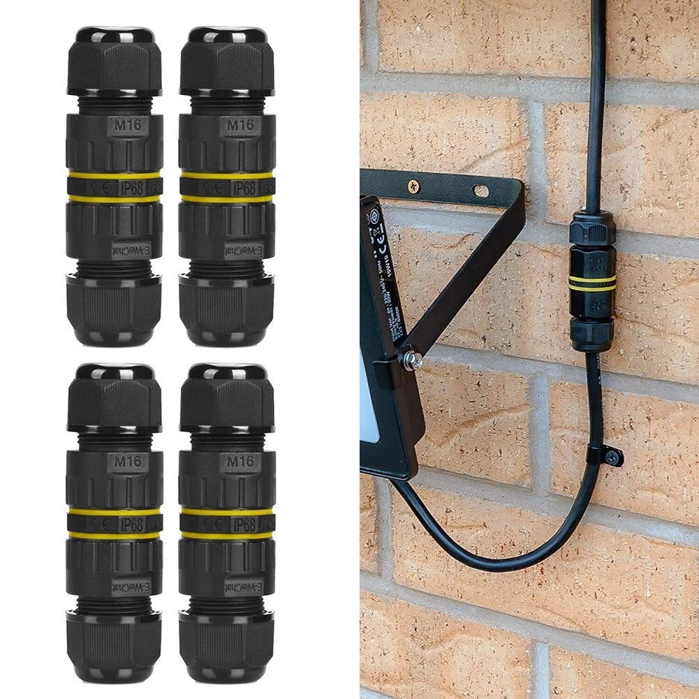 Waterproof Junction Box With 3 Pin Cable Connector For Solar Panel
