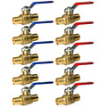 10 Pack XFITTING 1" Hot & Cold Pex B Ball Valve , Lead