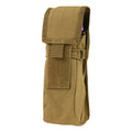 Hook Loop Tactical Molle Water Bottle Utility Pouch Coyote 8"h X 4"w