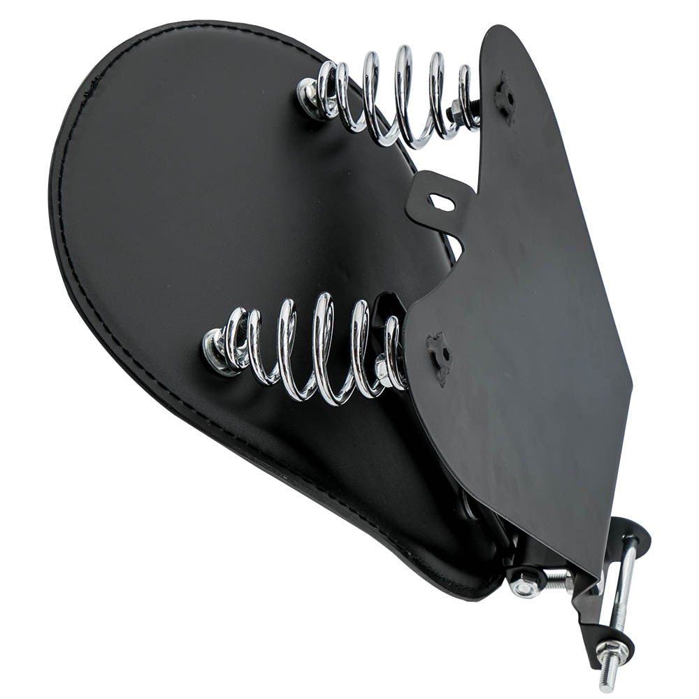 Leather Motorcycle Solo Seat Mount Bracket Spring For Harley Yamaha