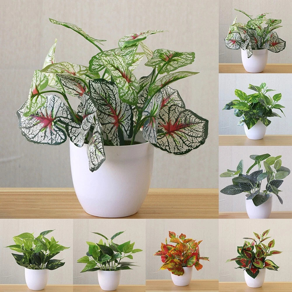 Artificial Plants Bonsai Flower Fake Plants Foliage Plant Home Office