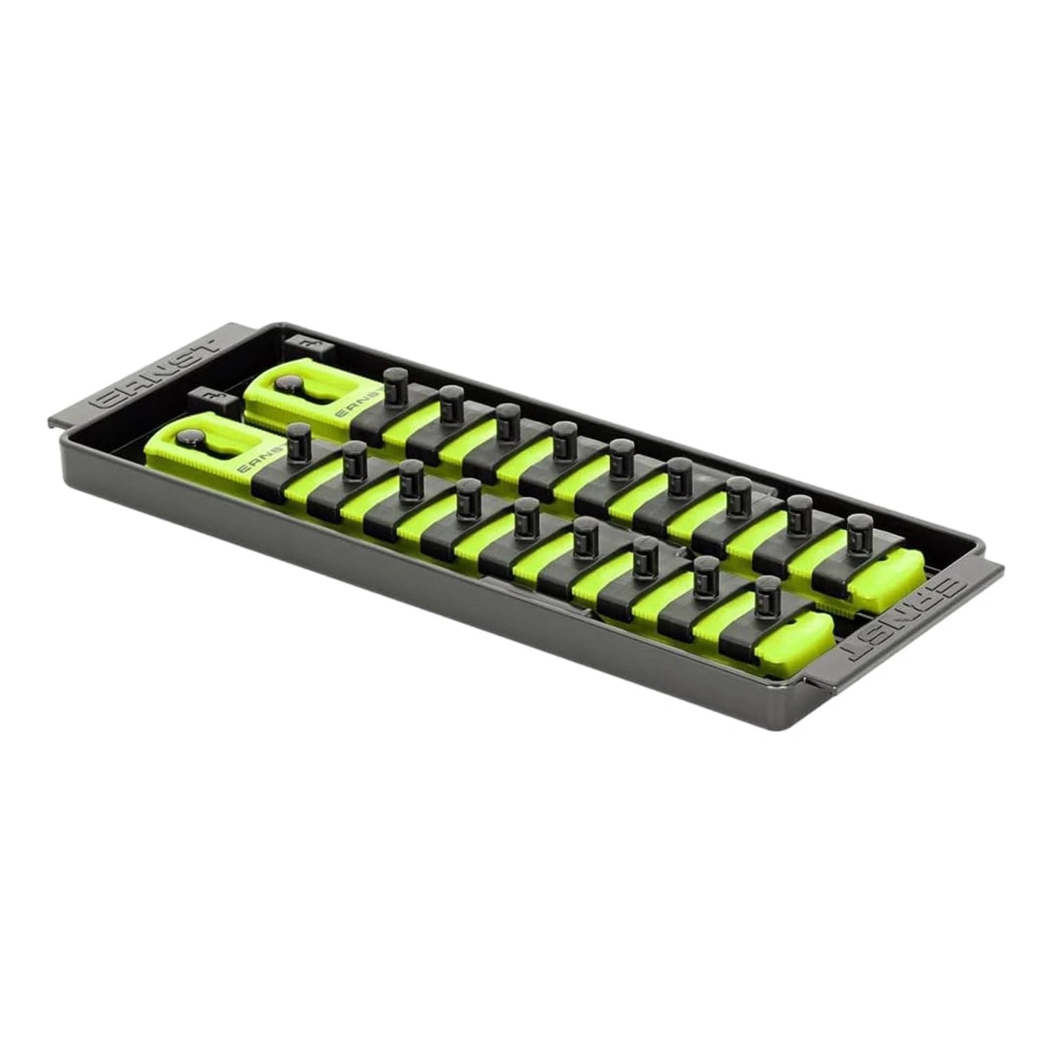 Ernst 8561HV 1/4" 2-Rail Socket Boss Storage Organiser 8" Hi-Viz