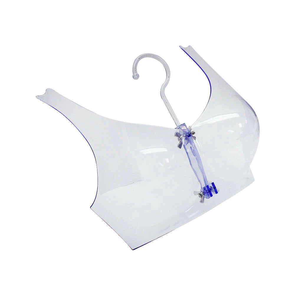 Lingerie Hanger Display Clear Plastic Hanging Bra Form Bikini