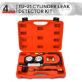 Red 100PSI Tu-21 Steel Cylinder Leakdown Detector Engine Compression