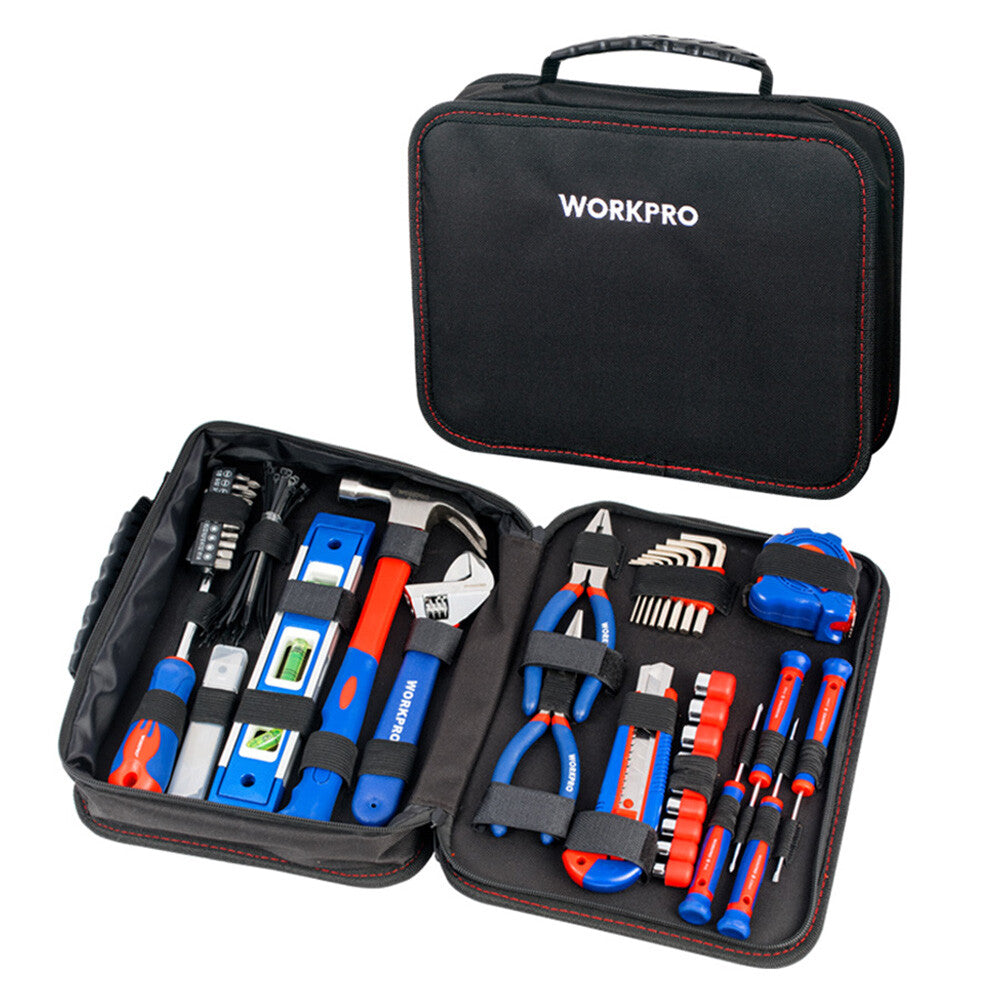 100PC Home Tool Kit Kitchen Drawer Household Hand Tool Set w/Easy