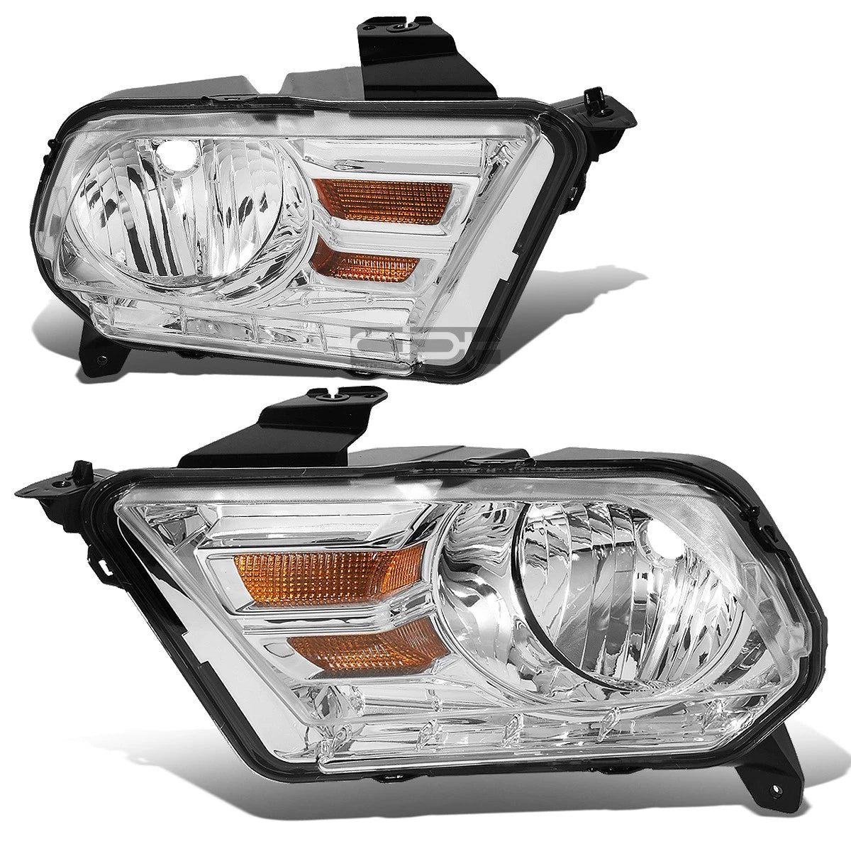 Fit 2010-2014 Ford Mustang Pair Chrome Housing | Built Supply Co