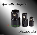 3pc Impact Socket Adapter Set for Power Drills by Unbranded