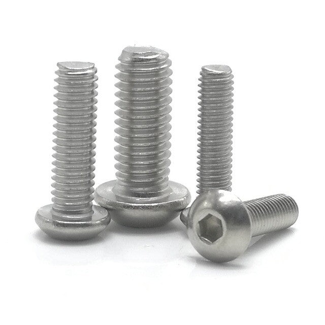 M3 BHCS Button Head Cap Screw Allen Bolts Stainless Steel DIN 912 by Unbranded