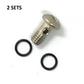 Brake Banjo Bolt Bike Set Screw +Seals Silver Color High