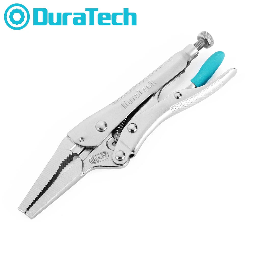 Duratech 6-1/2 Inch Long Nose Locking Pliers Cr-v Long Nose Plier W/