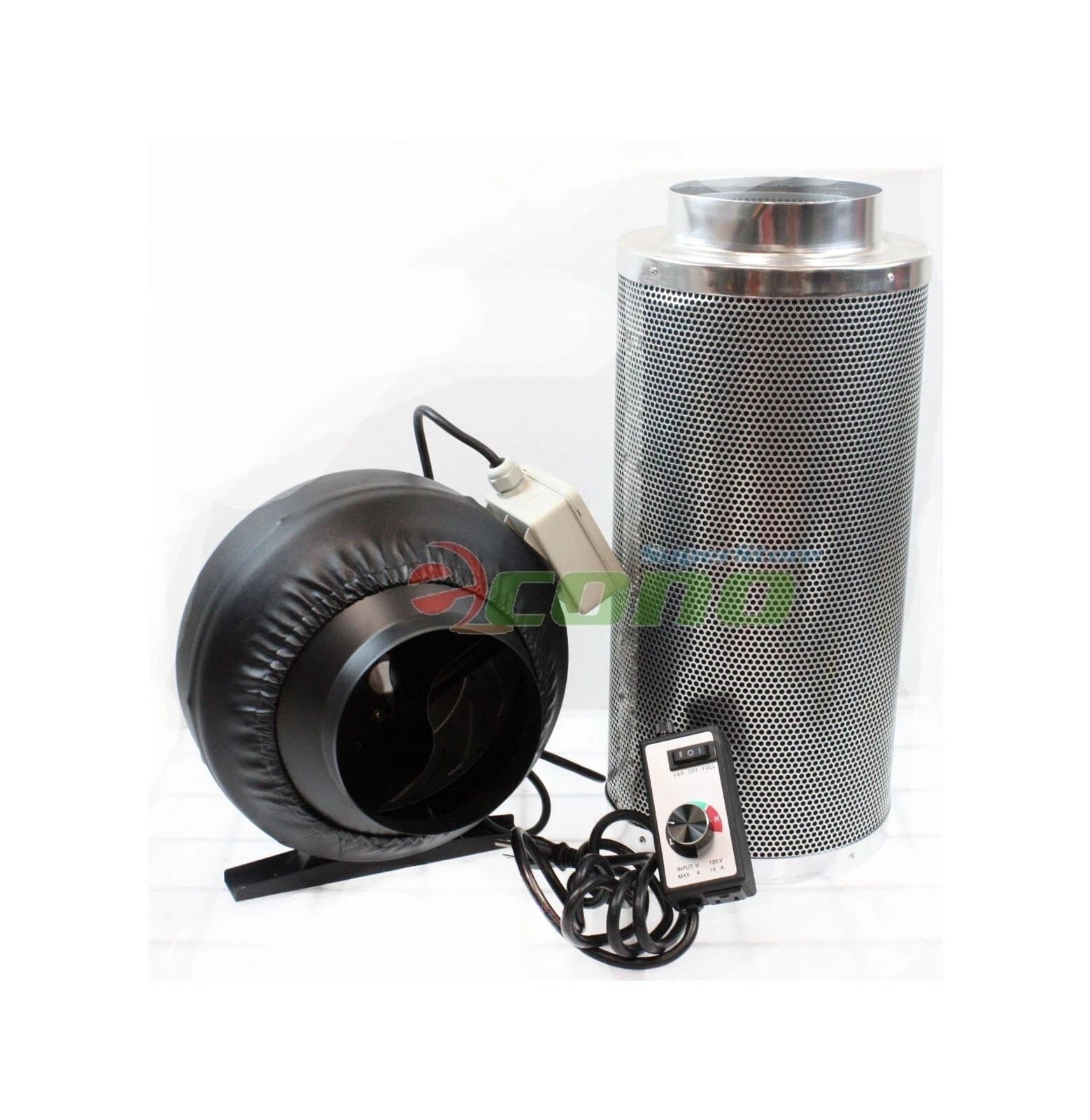 6" Carbon Filter Inline Fan Air Blower Speed Controller Hydroponic