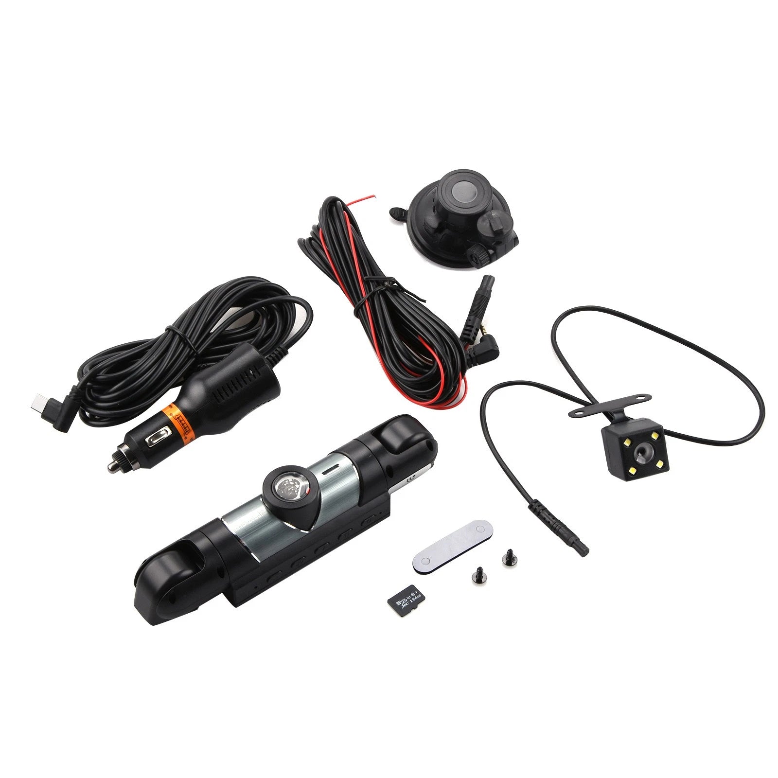 4 Channel 1080p Dash Cam Front Rear Left Right Inside Camera 170 Wide