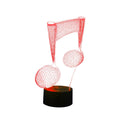 Kids Home Gifts 7-color Acrylic Visual Touch Lamp Music Note 3d Led