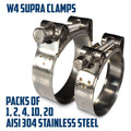 Mikalor Exhaust Clamps 304 Stainless Steel W4 Supra Hose Clips Heavy Duty T Bolt