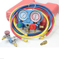 Diagnostic Refrigerant R22 R134a AC Manifold Gauge Set W/ACME, Hoses & Adapter