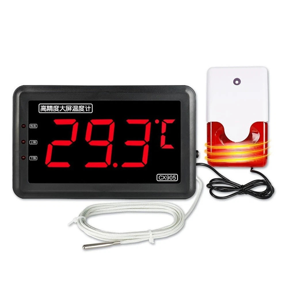Waterproof Probe Thermometer With Bright Led Display For Aquaculture