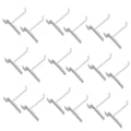 4" Slatwall Hook Panel Display Hooks, 1/4" Thickness Metal,gloss