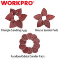 WORKPRO 150PC Sanding Disc Set/150PC Triangle Sanding Pad/150PC Mouse