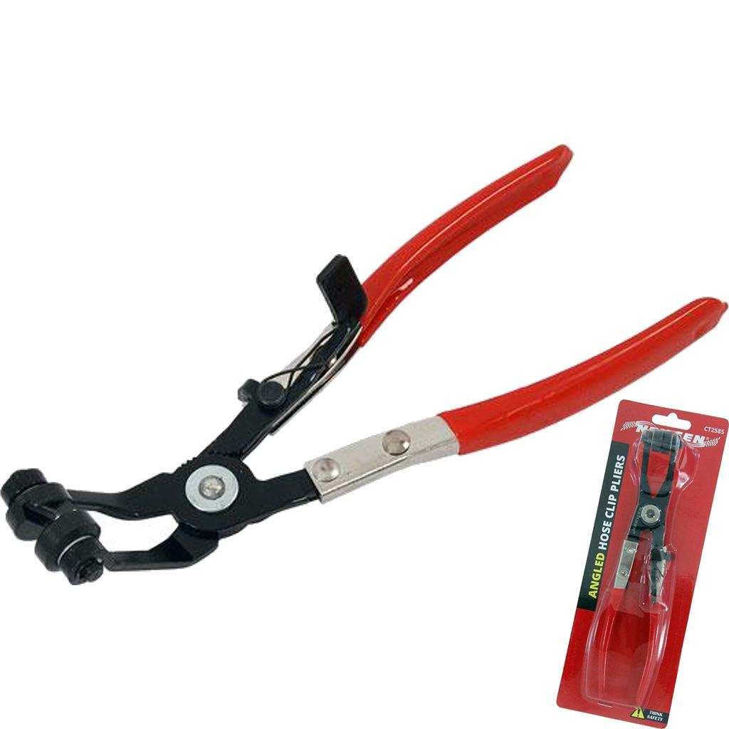 Neilsen Angled Hose Clamp Clip Car Van Fuel Coolant Pipe Spring Clips