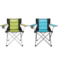Portable Camping Chair Padded Folding Chair Outdoor Outside Arm Chair