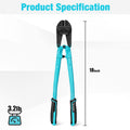 DURATECH 18" Bolt Cutter Heavy Duty for Locks Rods Bolts Riv
