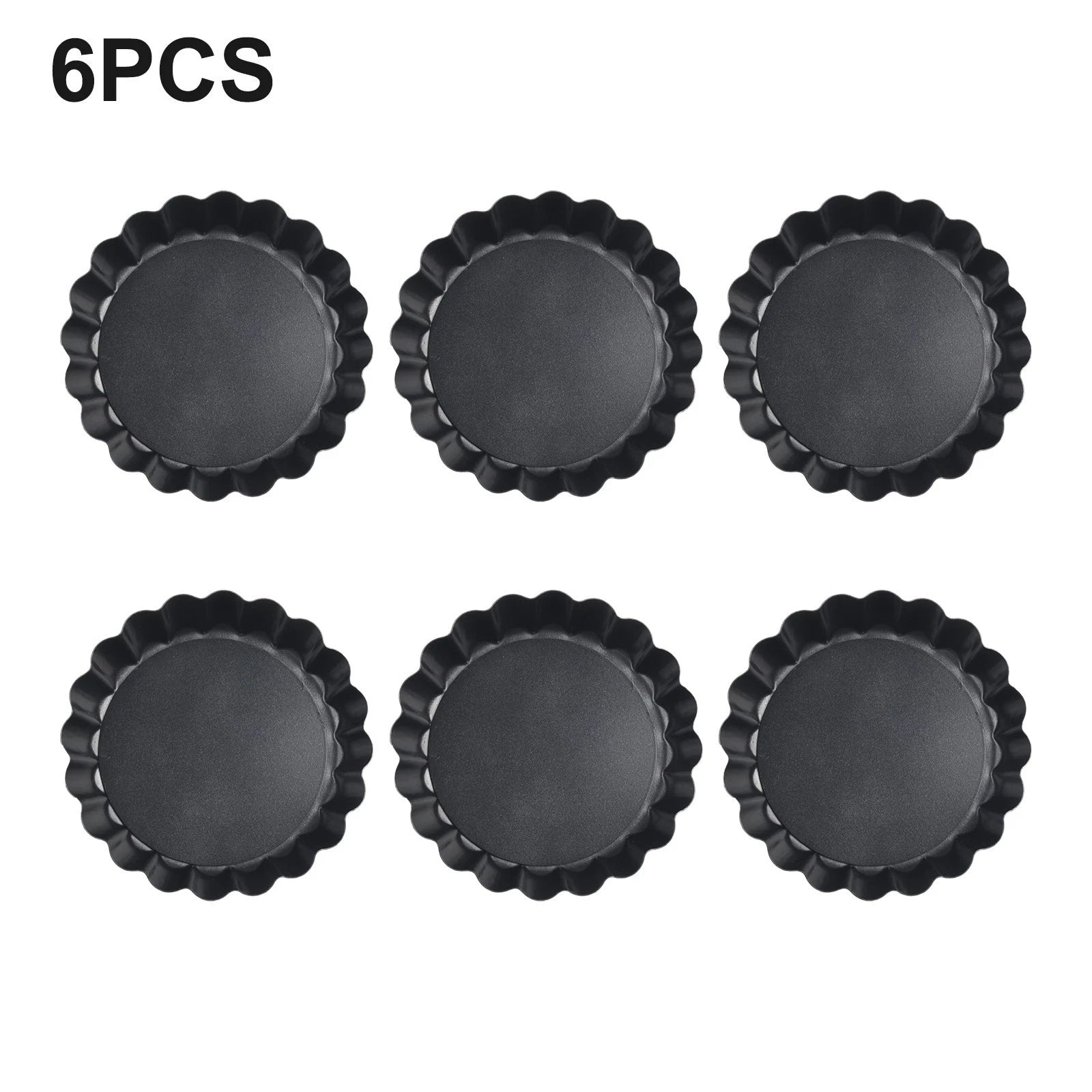 4 Inch Quiche Pans With Removable Bottom, Non-stick, Fluted Sides 6