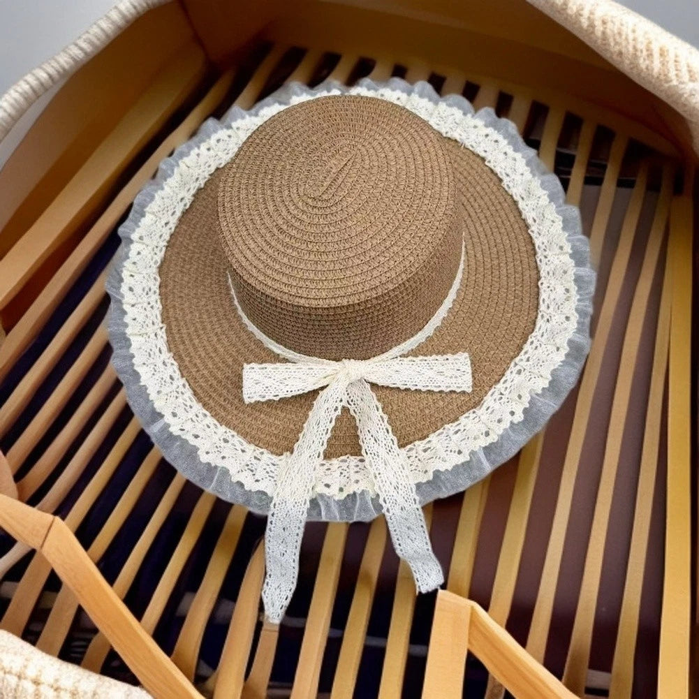 Straw Sun Hat For Women Wide Brim Beach For Vacation Hat Breathable