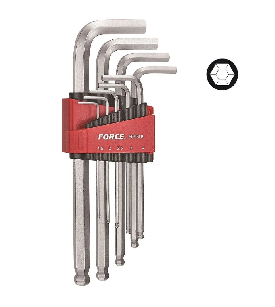 Force 5093lb / 5093lbs Ball Point Hex Allen Key Wrench Metric /