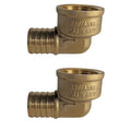 XFITTING 1" PEX-B x Female NPT Elbow - 2 Pack