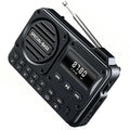 Portable Bluetooth Speaker Fm Radio Analog Mp3 Usb Tf Card Player Led
