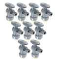 XFITTING 1/4" OD Comp x 1/2" Push Fit Angle Valve - 10 Pack
