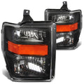 Fit 2008-2010 Ford Super Duty Pair Black Housing | Built Supply Co
