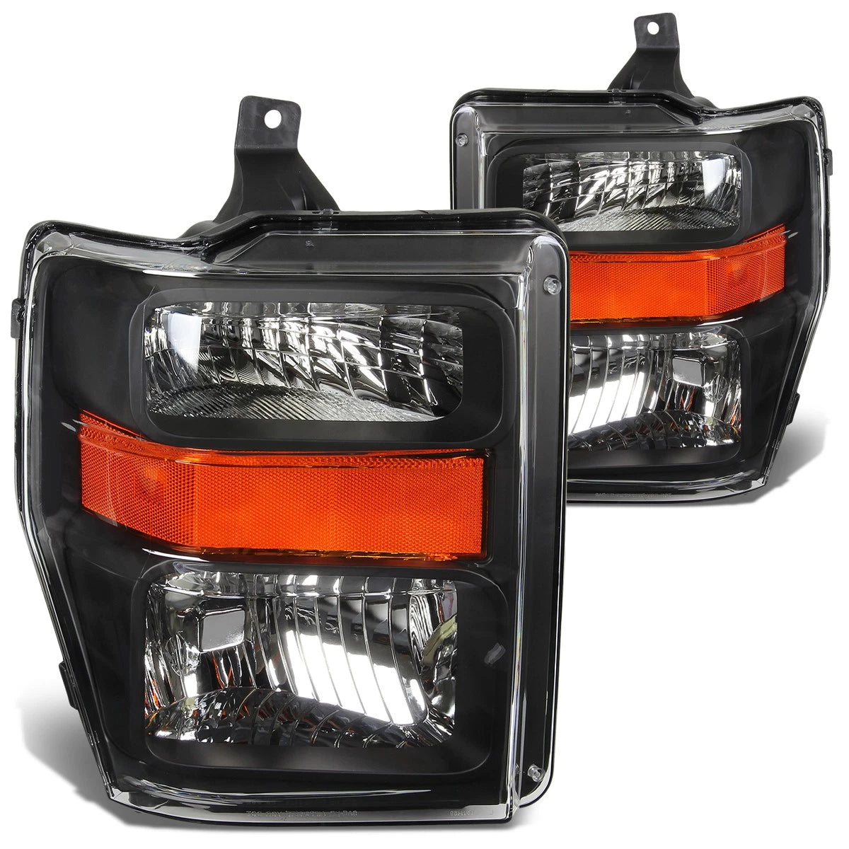 Fit 2008-2010 Ford Super Duty Pair Black Housing | Built Supply Co