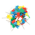 Lot Flag Marker Shape Map Pins Cork Notice Board Push Assorted