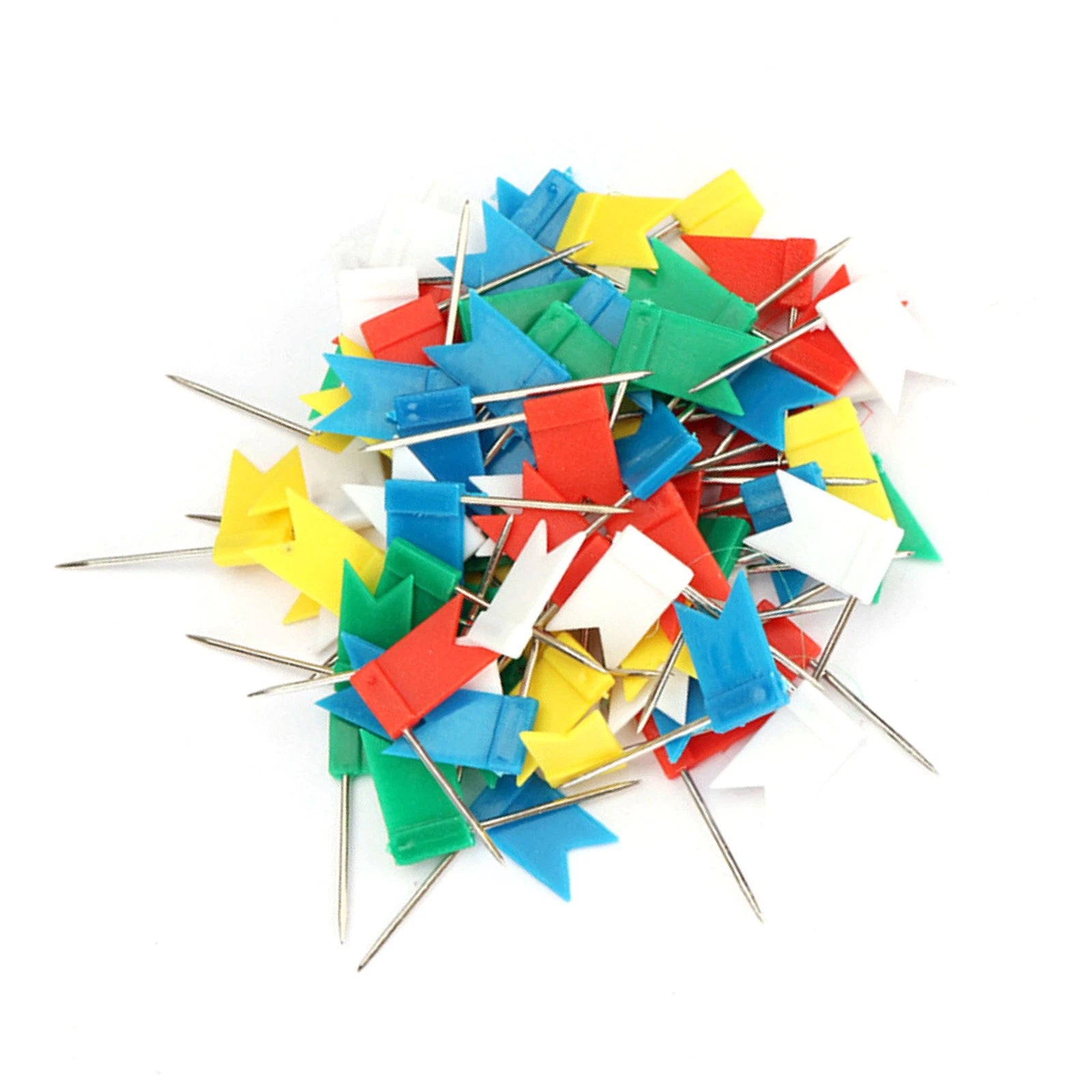 Lot Flag Marker Shape Map Pins Cork Notice Board Push Assorted