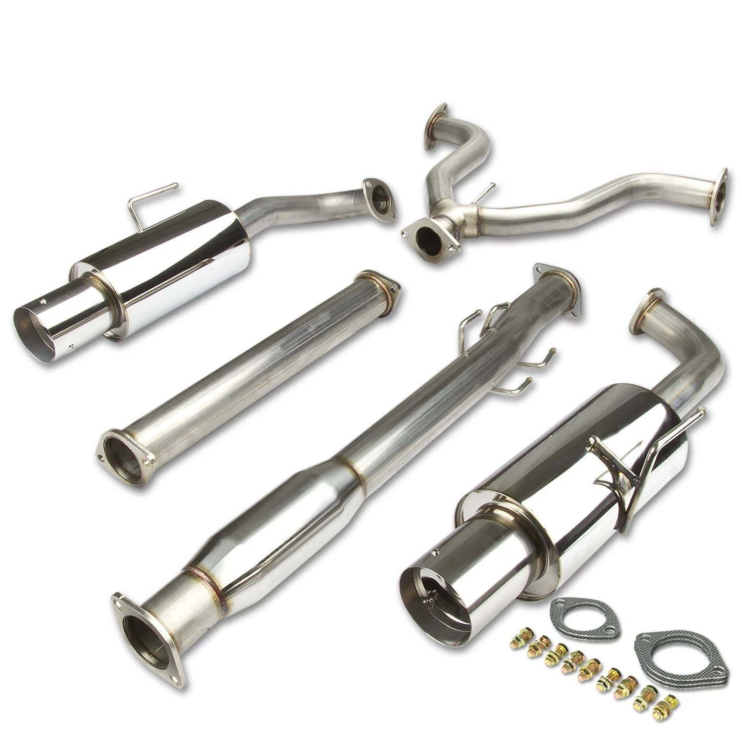 Fit 07-12 Nissan Altima Sedan V6 Dual 4" Muffler | Built Supply Co