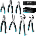DURATECH 7-Piece Pliers Set with Rolling Pouch High-Strength