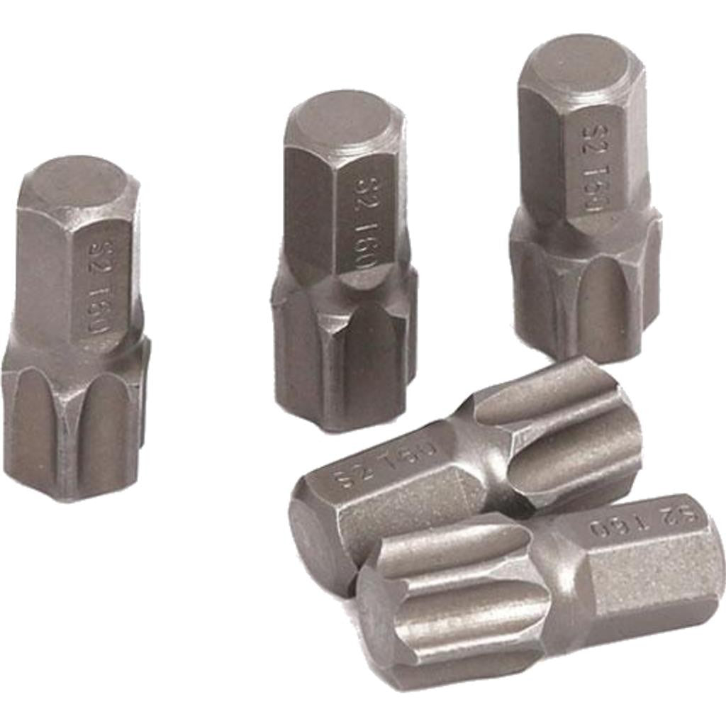 Neilsen 5pc Torx Star Bit Set T60 x 30mm 10mm Hex Shank BitsOpens in a new windo