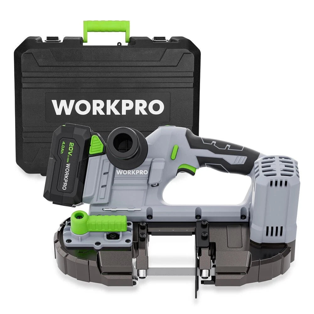 Workpro 20V Cordless Band Saw Bandsaw For Cutting Metal 6 Adjustable