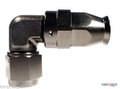 AN -4 (-4AN AN04) 90 Degree Forged PTFE Stealth Black Hose Fitting