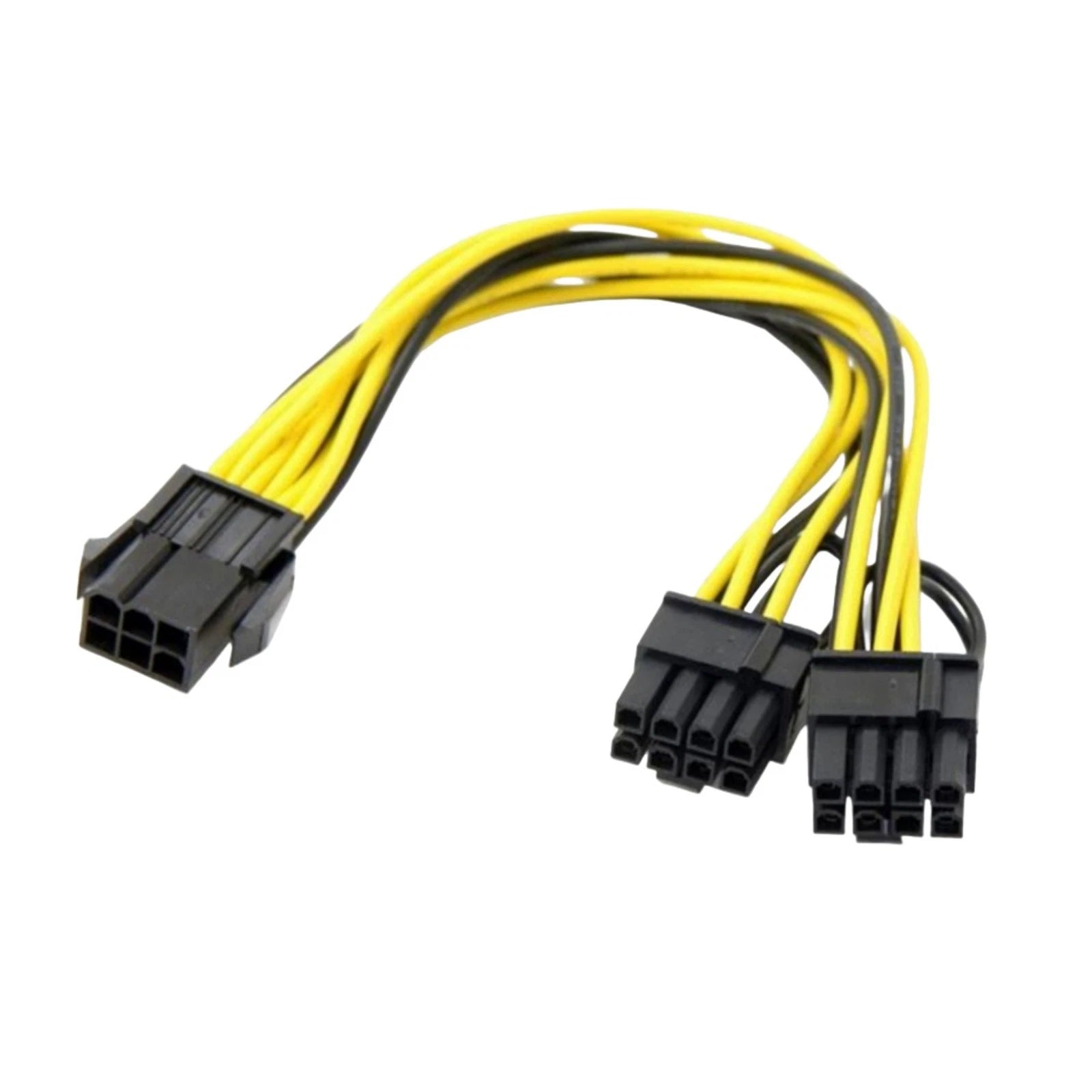 Video Card Pcie 6 Pin Female To Dual 8(6+2) Pin Male Adapter Cable