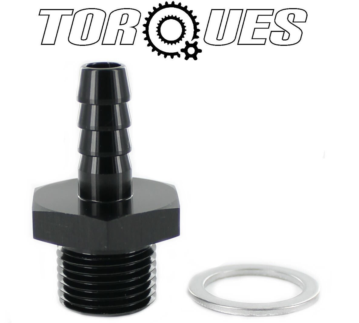 Fuel Pump Inlet/Supply M18x1.5 to 3/8" Barb Aluminum Adapter Fit Bosch