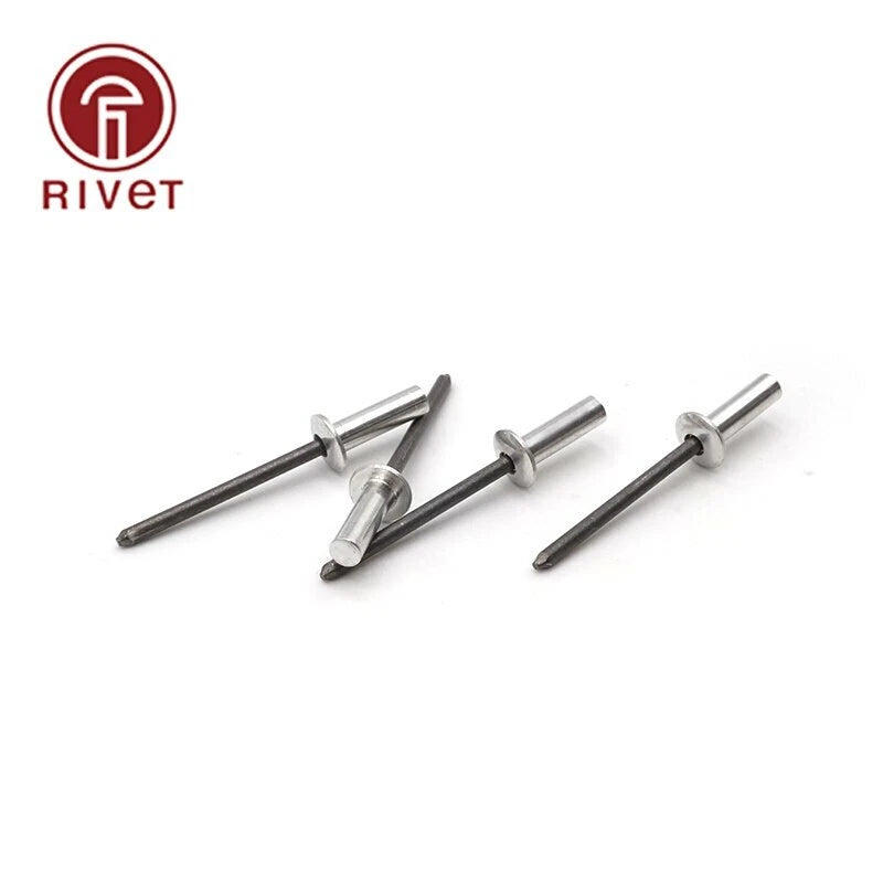 20X M4.8 Rivets Aluminum Steel Closed End Blind Rivets Round Dome Head Fasteners