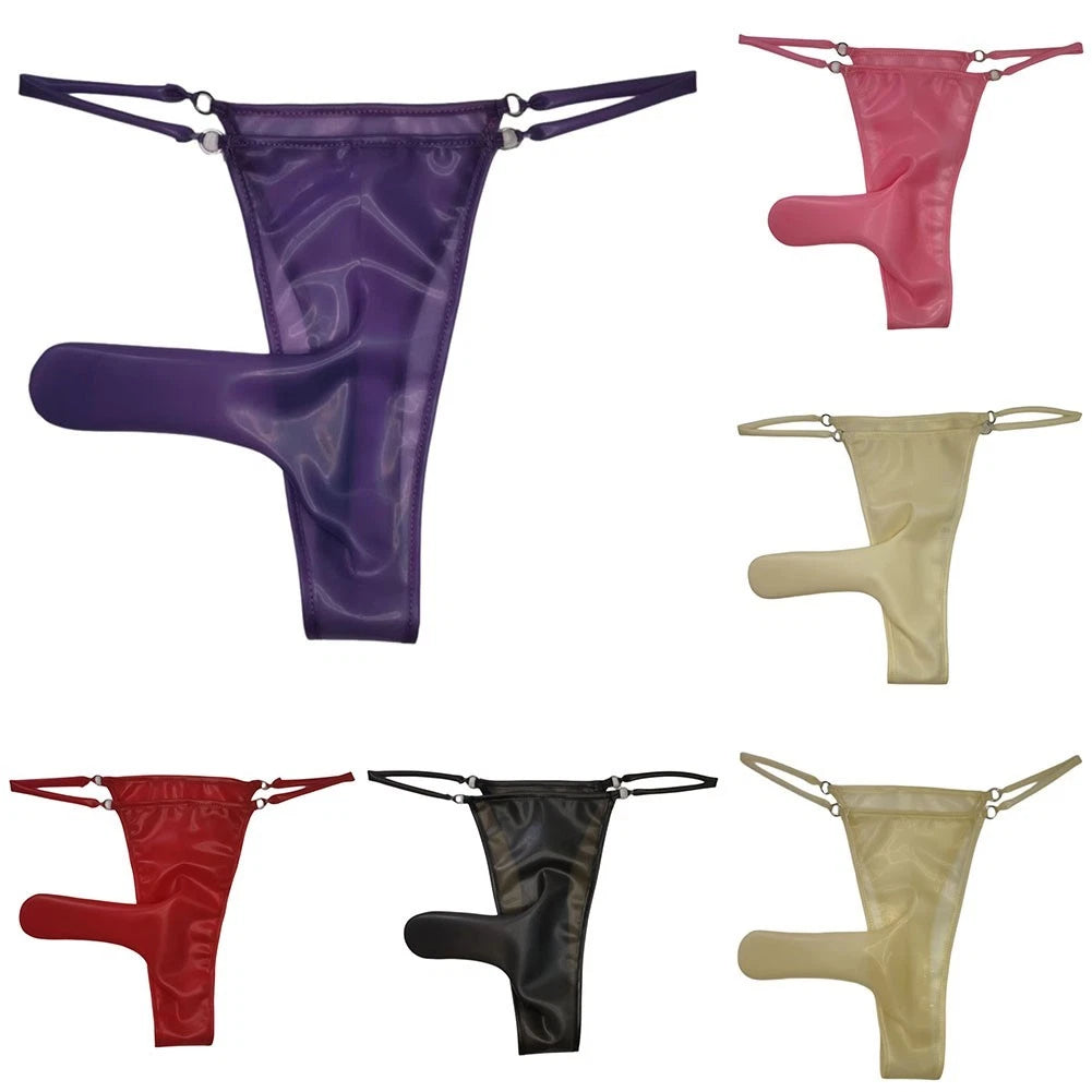 Men Latex Thong See Through Thong Latex Foam Seethrough Fabric