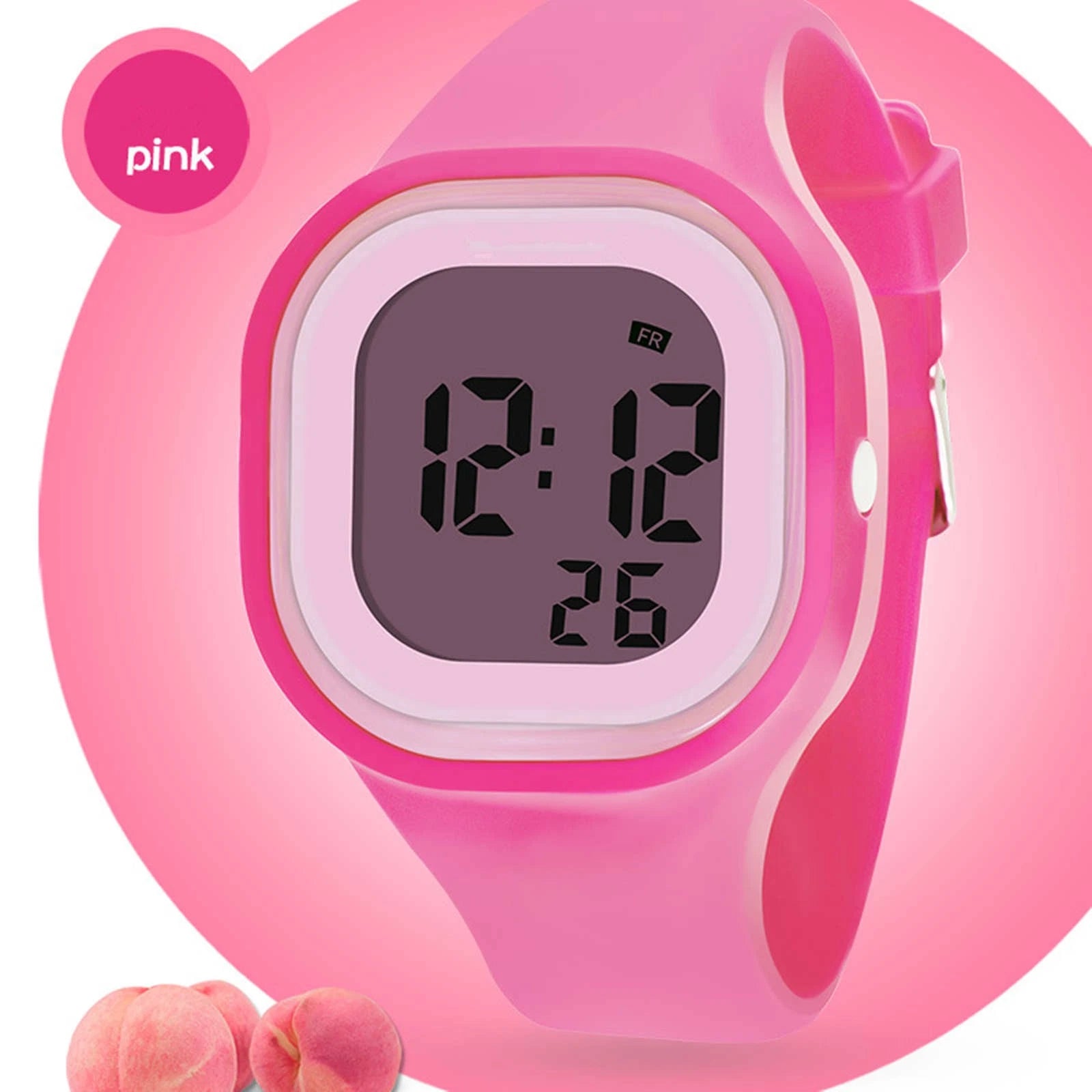 Kids Sport Digital Wristwatch Electronic Waterproof With Stopwatch