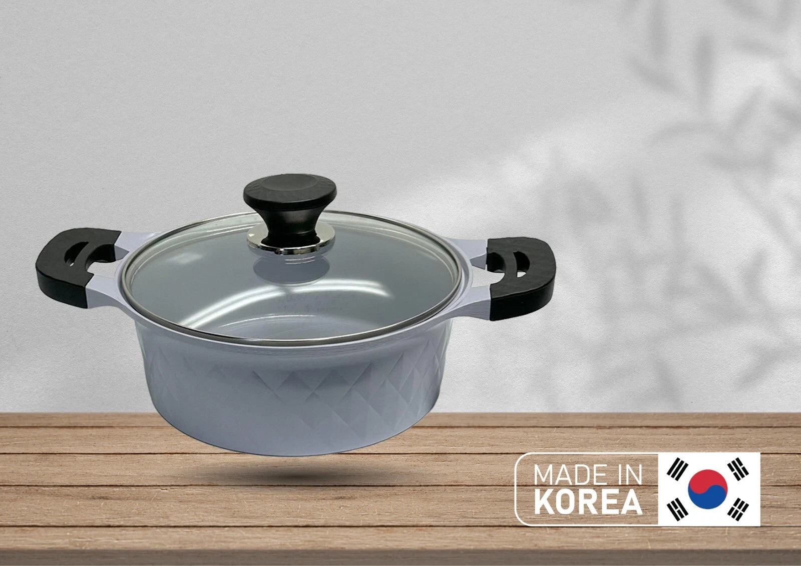 3.7 Qt Ceramic Sauce Pot With Lid, 9-1/2'' Cooking Pot With Lid, Made