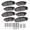 8x Front Rear Brake Pads Kit for Lexus RX350 2010-15 Toyota Highlander