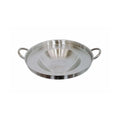 Stainless Steel Comal Concave Frying Bowl Griddle Pan 16" Para