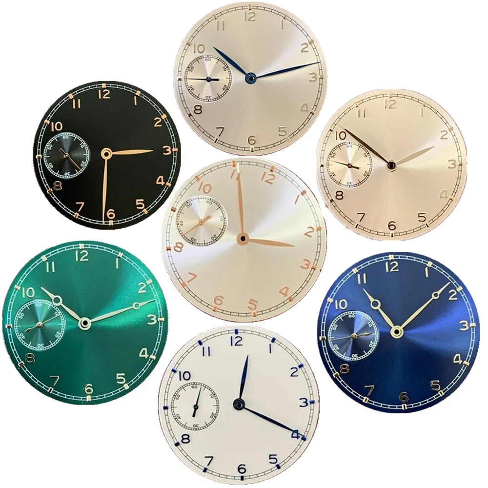 37mm New Watch Dial With Watch Hands Parts For Eta 6497 St3600
