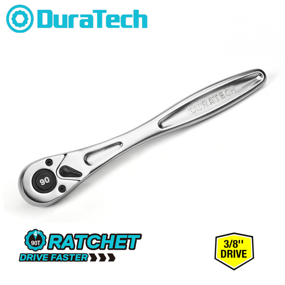 Duratech 3/8" Drive Ratchet Socket Wrench 90 Tooth by Duratech